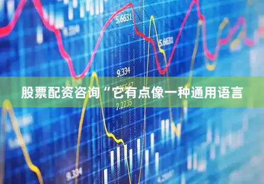 股票配资咨询“它有点像一种通用语言
